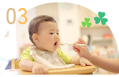 除去食など子供に合わせた対応が可能な自園給食